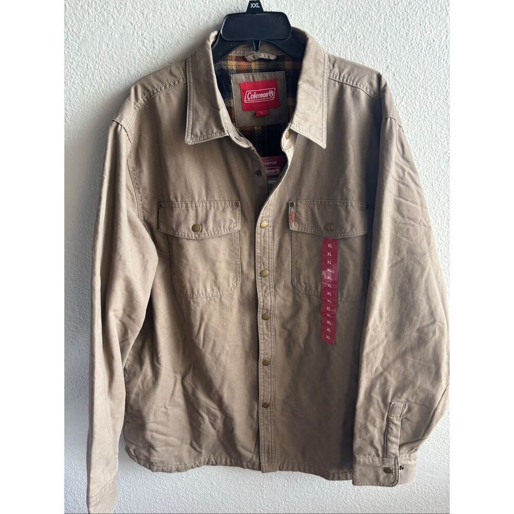 ❤️Coleman Fleece Lined Canvas Shirt